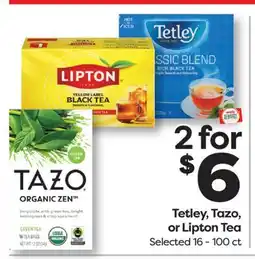 Weis Markets Tetley, Tazo, or Lipton Tea offer