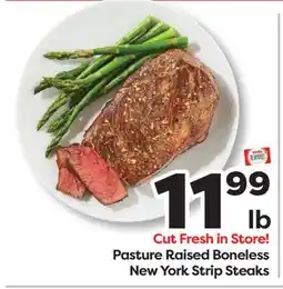 Weis Markets Pasture Raised Boneless New York Strip Steaks offer