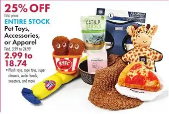 Boscov's Pet Toys, Accessories, or Apparel offer