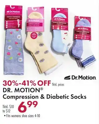 Boscov's DR. MOTION Compression & Diabetic Socks offer