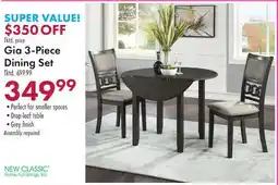 Boscov's Gia 3-Piece Dining Set offer