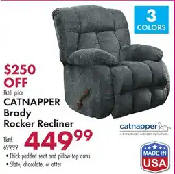 Boscov's CATNAPPER Brody Rocker Recliner offer