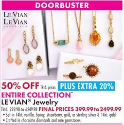 Boscov's ENTIRE COLLECTION LE VIAN Jewelry offer