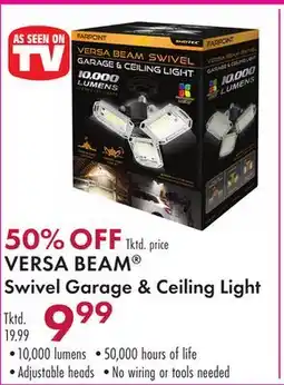 Boscov's VERSA BEAM Swivel Garage & Ceiling Light offer