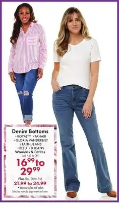 Boscov's Denim Bottoms offer