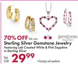 Boscov's Sterling Silver Gemstone Jewelry offer