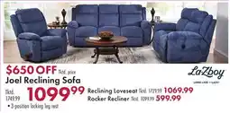 Boscov's Joel Reclining Sofa offer