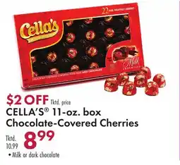 Boscov's CELLA'S 11-oz. box Chocolate-Covered Cherries offer