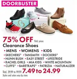 Boscov's Clearance Shoes offer