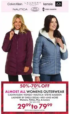 Boscov's ALMOST ALL WOMENS OUTERWEAR offer