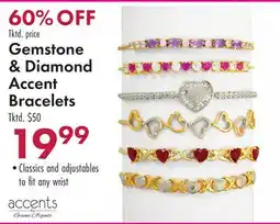 Boscov's Gemstone & Diamond Accent Bracelets offer