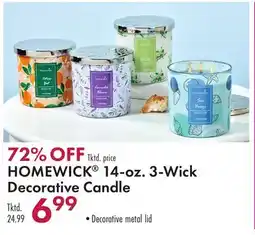 Boscov's HOMEWICK 14-oz. 3-Wick Decorative Candle offer