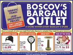 Boscov's BOSCOV'S BARGAIN OUTLET offer