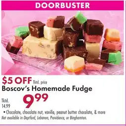 Boscov's Boscov's Homemade Fudge offer
