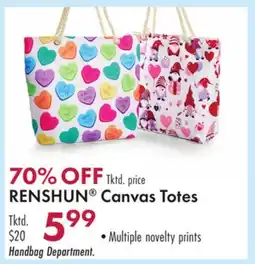 Boscov's RENSHUN Canvas Totes offer