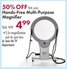 Boscov's Hands-Free Multi-Purpose Magnifier offer