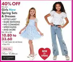 Boscov's Girls New Spring Sets & Dresses offer
