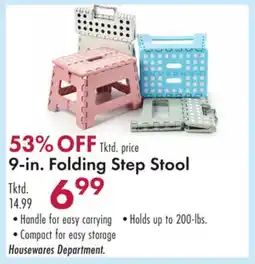 Boscov's 9-in. Folding Step Stool offer