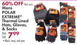 Boscov's Mens POLAR EXTREME Thermal Lined Hats, Gloves, & Socks offer