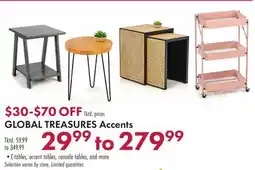 Boscov's GLOBAL TREASURES Accents offer