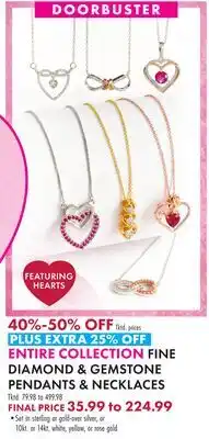 Boscov's FINE DIAMOND & GEMSTONE PENDANTS & NECKLACES offer