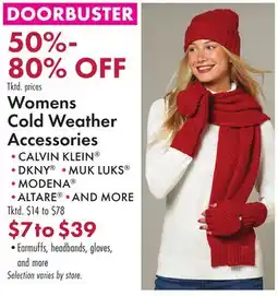 Boscov's Womens Cold Weather Accessories offer