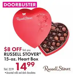 Boscov's RUSSELL STOVER 15-oz. Heart Box offer