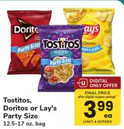 ACME Tostitos, Doritos or Lay's Party Size offer