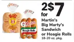 ACME Martin's Big Marty's Sandwich or Hoagie Rolls offer