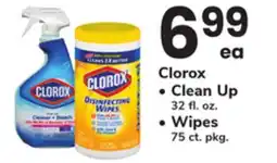 ACME Clorox, Clean Up 32 fl. oz. , Wipes 75 ct. pkg offer