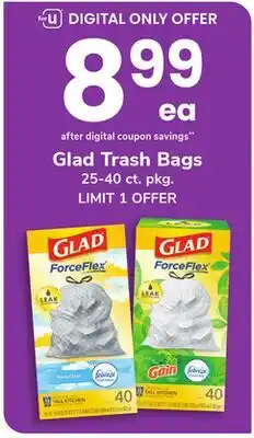 ACME Glad Trash Bags offer