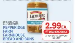 Kings Food Markets PEPPERIDGE FARM FARMHOUSE BREAD AND BUNS offer
