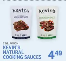Kings Food Markets KEVIN'S NATURAL COOKING SAUCES offer