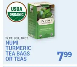 Kings Food Markets NUMI TURMERIC TEA BAGS OR TEAS offer