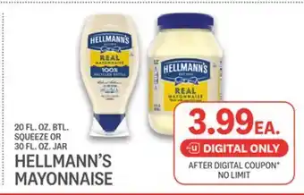 Kings Food Markets HELLMANN'S MAYONNAISE offer