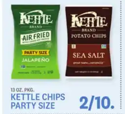 Kings Food Markets KETTLE CHIPS PARTY SIZE offer