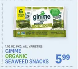Kings Food Markets GIMME ORGANIC SEAWEED SNACKS offer