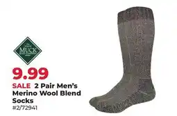 Runnings 2 Pair Men's Merino Wool Blend Socks offer