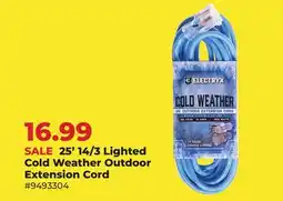 Runnings 25' 14/3 Lighted Cold Weather Outdoor Extension Cord offer
