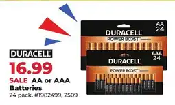 Runnings Duracell AA or AAA Batteries offer