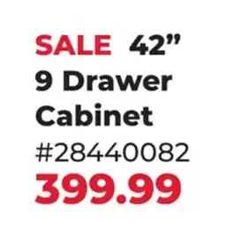 Runnings Black Diamond 9 Drawer Cabinet offer