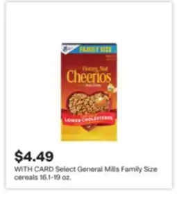 CVS Select General Mills Family Size cereals offer
