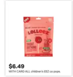 CVS ALL children's EEZ co pops offer