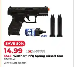 Runnings Walther PPQ Spring Airsoft Gun offer