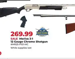 Runnings Meriva 3-1 12 Gauge Chrome Shotgun offer
