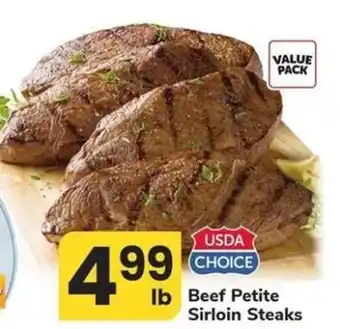 Beef Petite Sirloin Steaks