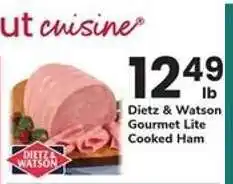 Safeway Dietz & Watson Gourmet Lite Cooked Ham offer
