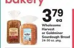 Safeway Wholesome Harvest or Goldminer Sourdough Bread offer