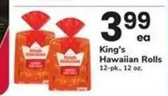 Safeway King's Hawaiian Rolls offer