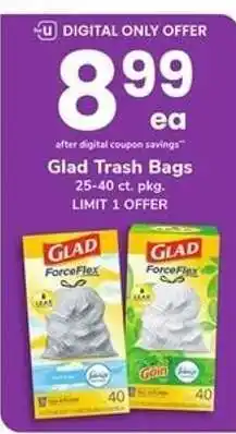 Safeway Glad Trash Bags offer